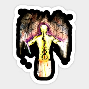 Rising beyond morality Sticker